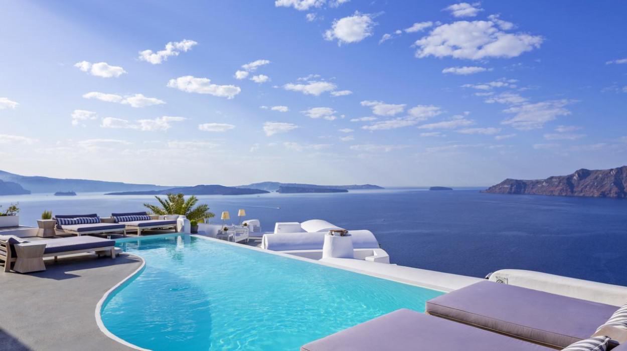 Hotel Katikies - Santorini - piscine straordinarie