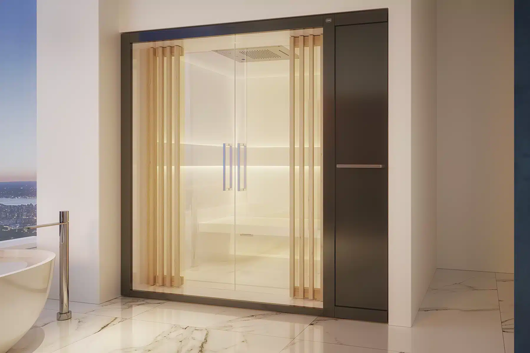 costruzione sauna per horel