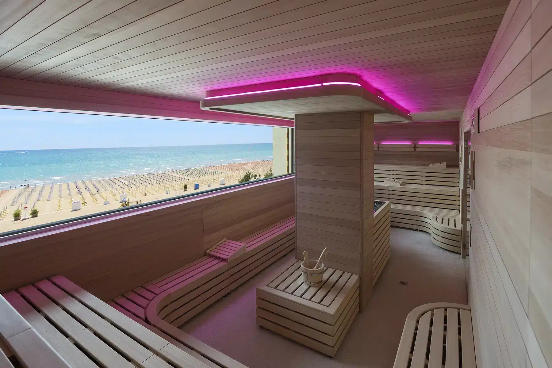 sauna per strutture ricettive - progettazione e costruzione CEMI Network