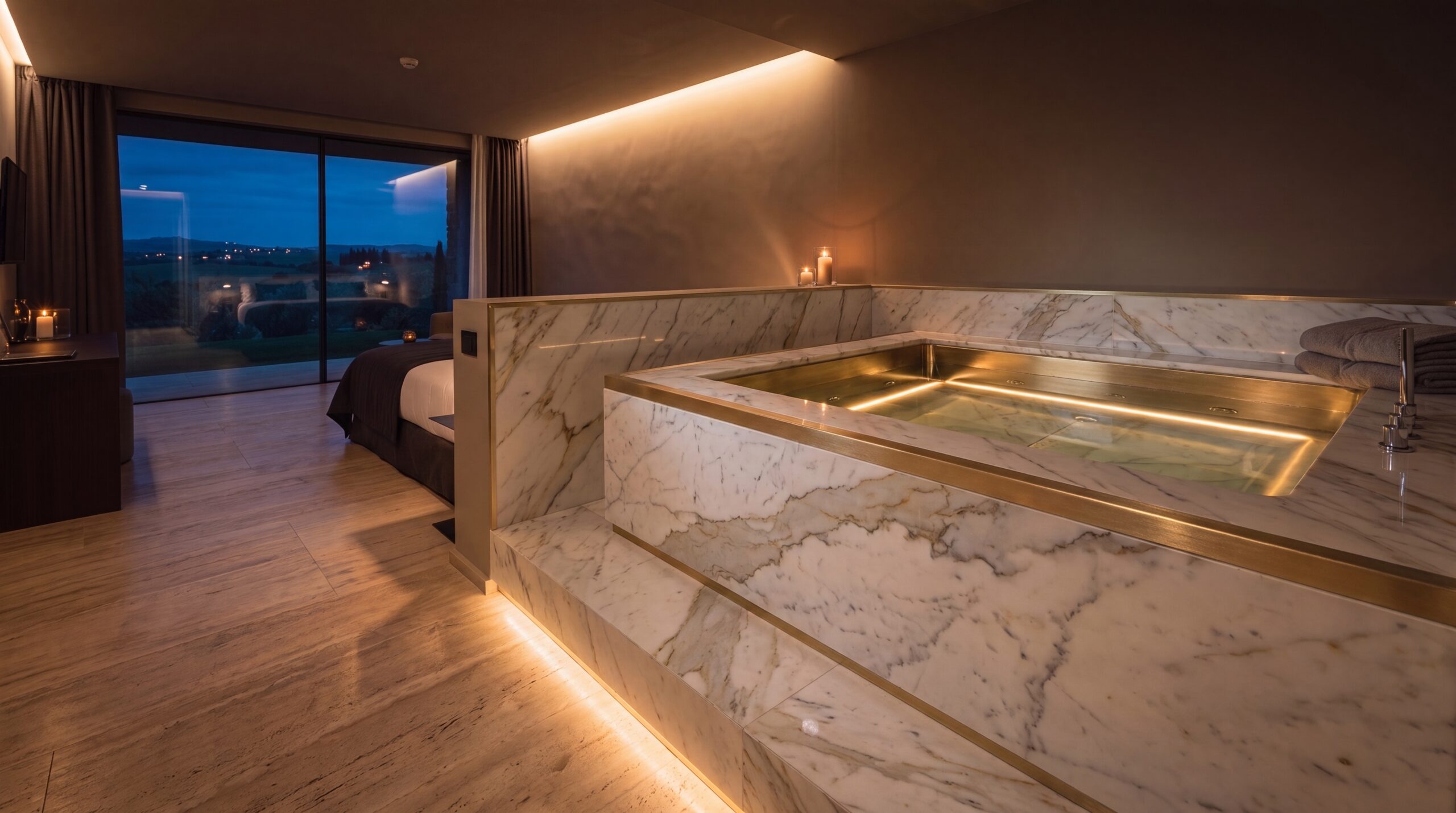 spa in camera hotel - idromassaggio di lusso