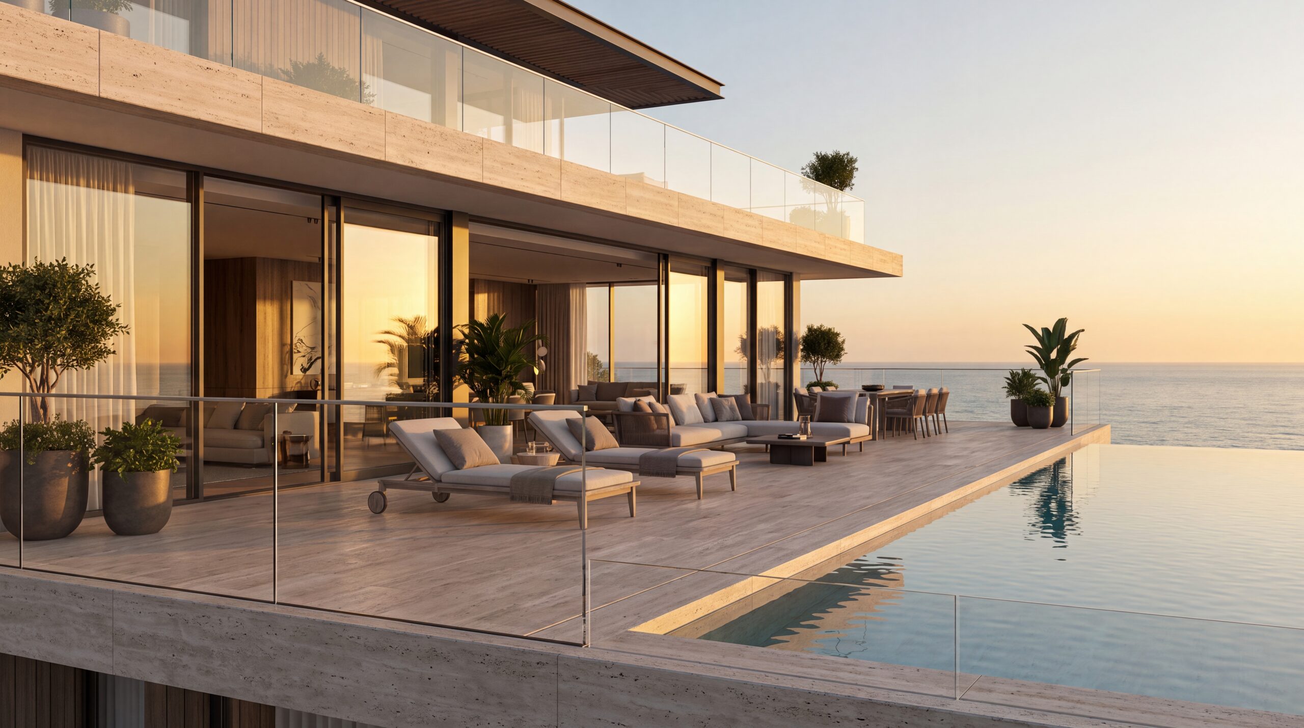 piscina rooftop in acciaio inox