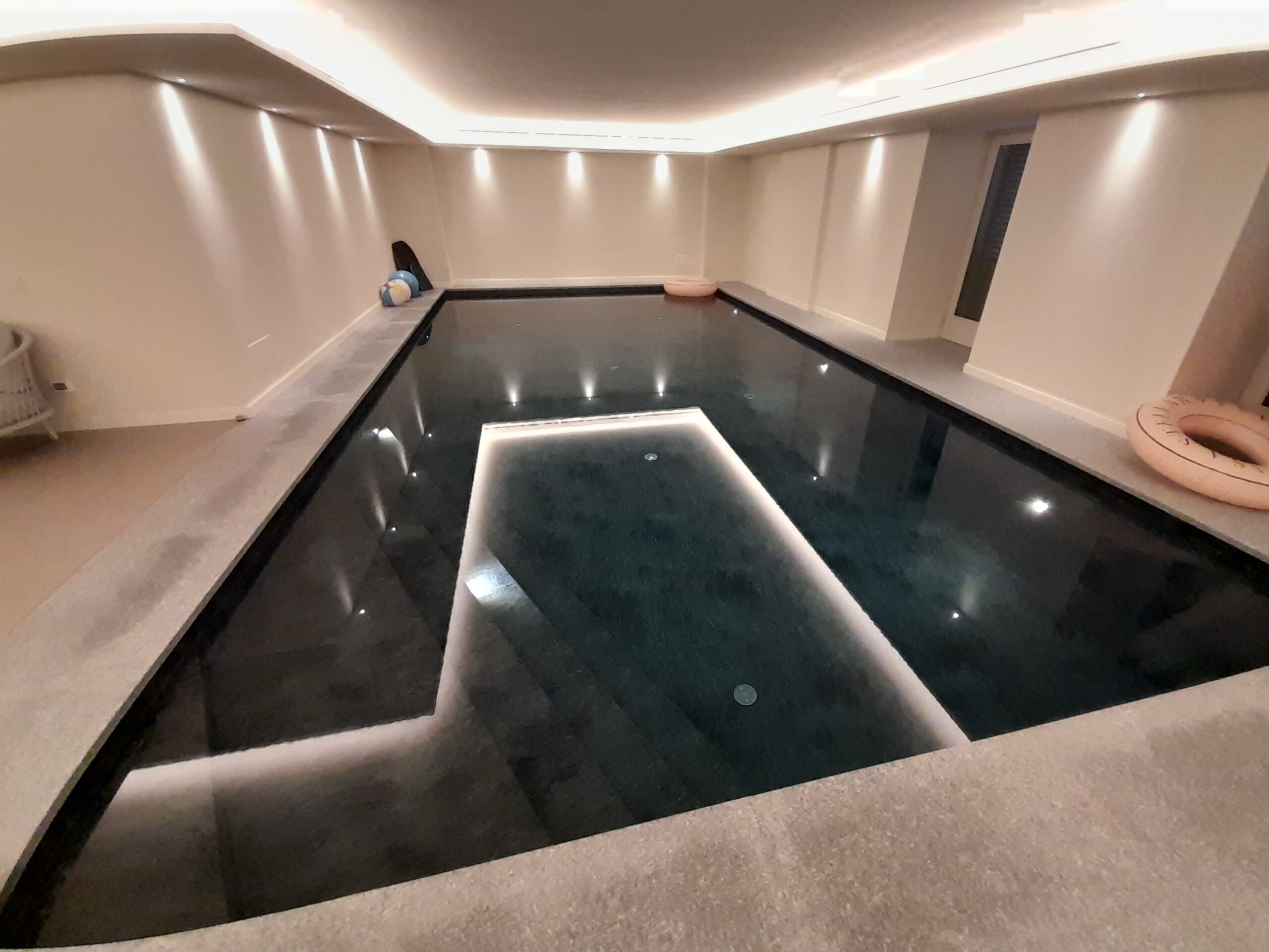 piscina interrata di design con led - 4